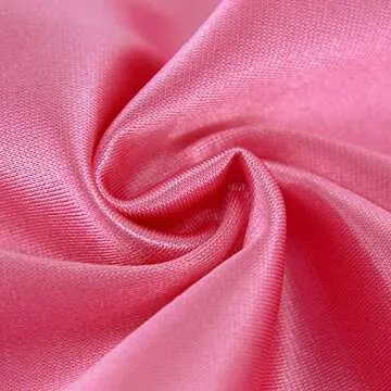 DRESSMECB Women's Sexy Kim Birthday Outfit Cut Out Satin Bodycon Mini Dresses Hot Pink Large