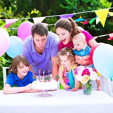 Pangda Racing Flag Cupcake Picks - 100 Pack