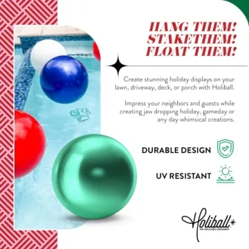 Holiball Inflatable Holiday Ornament Pearl White 18 Inch