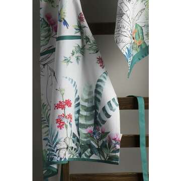 Adjustable Cotton Apron with Center Pocket - 27.5"x31.5"