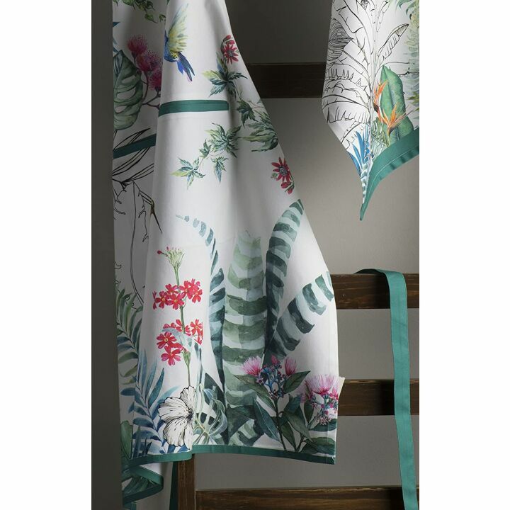 Adjustable Cotton Apron with Center Pocket - 27.5"x31.5"