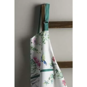 Adjustable Cotton Apron with Center Pocket - 27.5"x31.5"