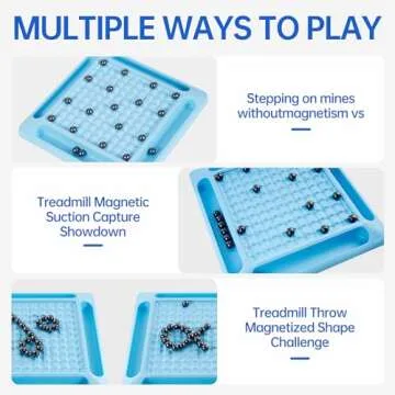 2024 New Magnetic Chess Game Set,Table Top Magnet Chess Game,Magnetic Chess Game with 28 Magnetic Stones,Develop Intelligence,Strategy Game,Family Game Party Game for Kids and Adults