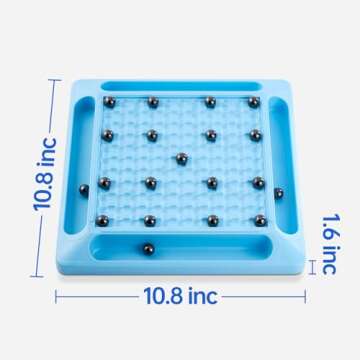 2024 New Magnetic Chess Game Set,Table Top Magnet Chess Game,Magnetic Chess Game with 28 Magnetic Stones,Develop Intelligence,Strategy Game,Family Game Party Game for Kids and Adults