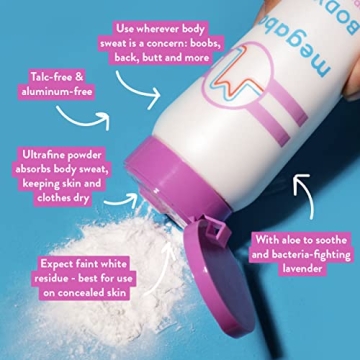 Megababe Sweat Absorbing Bundle - Body Dust & Puff