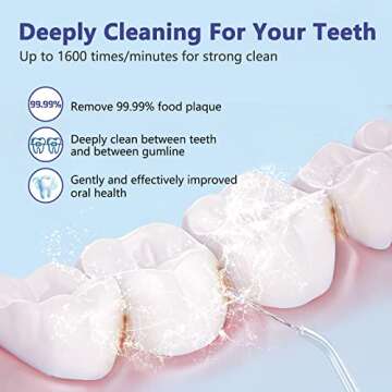 Portable Water Flosser for Travel & Home Dental Care