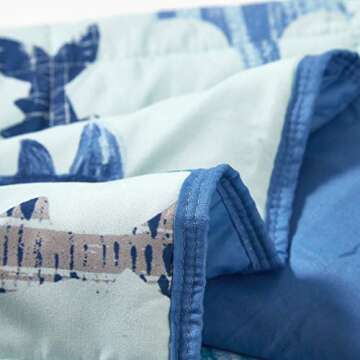 Heritage Club Children’s 40x50 Blue Shark 6 Pounds Warming and Cooling Microfiber Mink Weighted Blanket