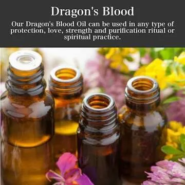 Dragons Blood Oil 1/2 oz | Handmade with Herbs & Essential Oils | Spiritual Purification, Strength, Power Rituals | Hoodoo Voodoo Wiccan Pagan Conjure