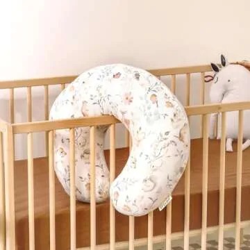 GRSSDER Nursing Pillow Cover, Stretchy Soft Minky Fabric Covers, Fit Most Nursing Support Pillows for Breastfeeding, Comfortable Safe Pillow Cover, Beautiful Stylish Pattern