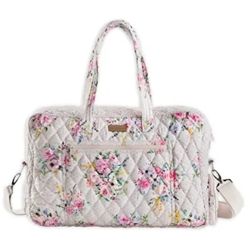 Maison d' Hermine Weekend Bag Cotton Quilted Duffel Overnight Luggage Weekender Gym Bag for Gifts Tr...