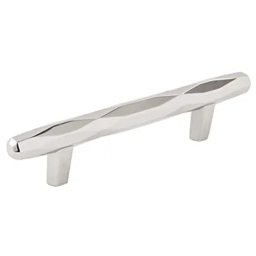 Elevate Your Decor with Amerock St. Vincent Polished Nickel Cabinet Pull - 3-3/4 inch (96 mm)