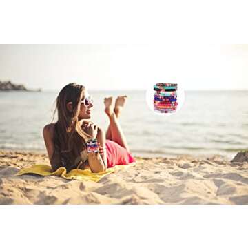 Vibrant HYHONEY 12pcs Preppy Bracelets for Summer Styling