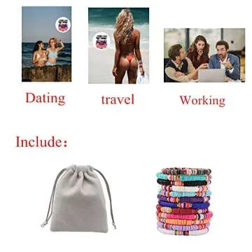 Vibrant HYHONEY 12pcs Preppy Bracelets for Summer Styling