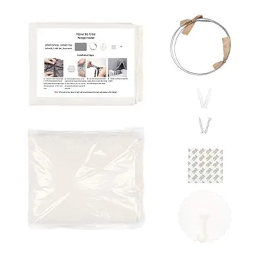 MAMERIA Beige Kids Bed Canopy Cotton Hanging Tent