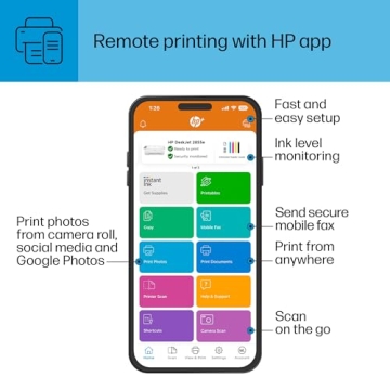 HP DeskJet 2855e Printer with 3 Months Ink Included