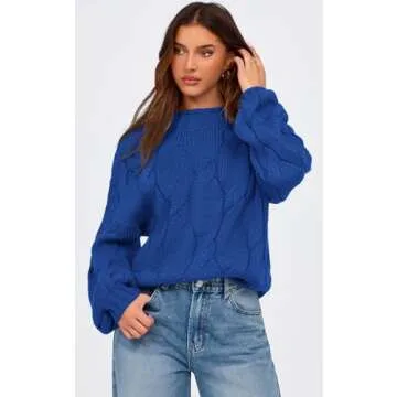 PRETTYGARDEN Women's Oversized Chunky Knit Sweater