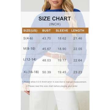 PRETTYGARDEN Women's Cable Knit Sweaters Casual Long Sleeve Crewneck Oversized Chunky Fall Winter Sweater Pullover Tops 2024 (Brilliant Blue,XL)