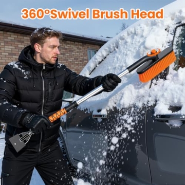 WeenthAvenue Extendable Snow Brush and Ice Scraper
