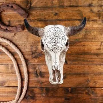 BestGiftEver Rustic Bull Head Wall Art for Home Decor