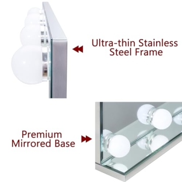 Hollywood Vanity Mirror with Dimmable Lights and Color Modes