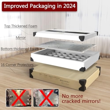 Hollywood Vanity Mirror with Dimmable Lights and Color Modes