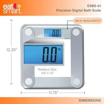 Eat Smart Digital Scale with Lighted Display & Tape Measure