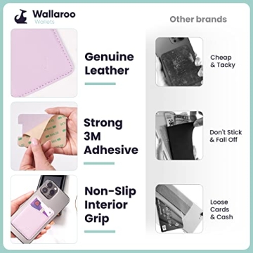 Premium Leather Phone Card Holder for Smartphones