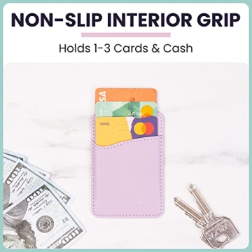 Premium Leather Phone Card Holder for Smartphones