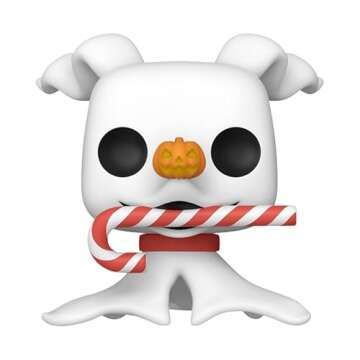 Funko POP! Disney: The Night Before Christmas 30th - Zero with Candycane - Disney: The Nightmare Bef...