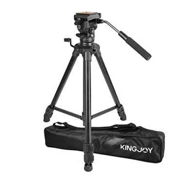 Kamisafe VT-1500 Video Tripod with Fluid Head and Carry Bag