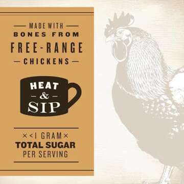 EPIC Bone Broth, Savory Chicken | Keto and Paleo Friendly, Gluten Free, 14 fl oz Jar (Pack of 6)