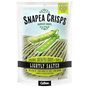 Harvest Snaps Snapea Crisps - Healthy Crunchy Snack