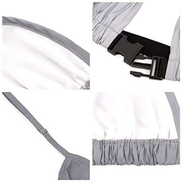 Mocure Womens Holographic Metallic Reflective Crop Tops V-Neck Sleeveless Trendy Buckle Halter Top Rave Festival Concert Tank Top