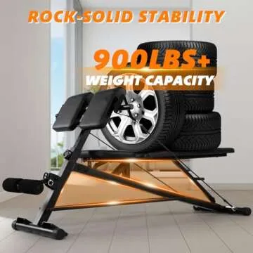 OPPSDECOR Adjustable 900LBS Weight Bench for All Workouts