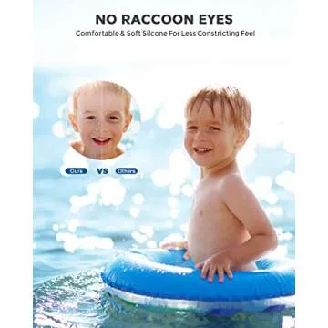 OMID Kids Swim Goggles, P2mini Polarized Swimming Goggles Comfortable for Age 6-14