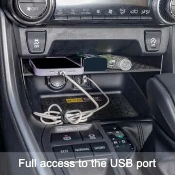 JDMCAR Center Console Organizer Compatible with Toyota RAV4 2019-2025 and 2021-2025 RAV-4 Prime, ABS Material Insert Tray Gear Shift Secondary Storage Box