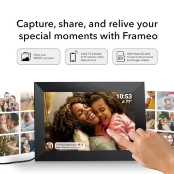 Frameo 10.1" WiFi Digital Picture Frame - HD Display