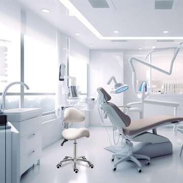 Antlu Saddle Stool Chair with Back Ergonomic Rolling Esthetician Seat for Salon Tattoo Shop Spa Dent...