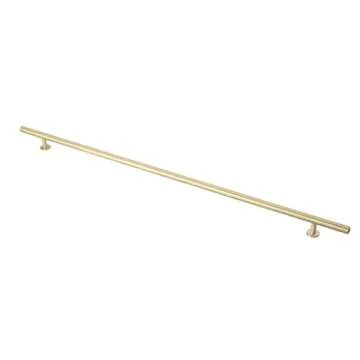 Lew's Hardware Solid Brass Cabinet Pull Handle - Elegant 24" Brushed Brass Finish