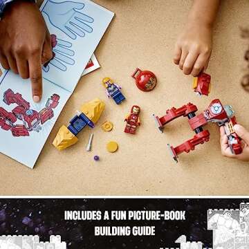 LEGO Marvel Iron Man Hulkbuster vs. Thanos 76263 Building Toy Set with Thanos and Iron Man Figures, Hulkbuster Toy with Posable Mech for Super Hero Battle Action, Fun Marvel Toy for Kids Ages 4 and Up