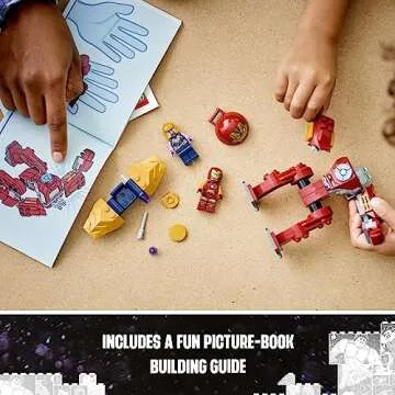 LEGO Marvel Iron Man Hulkbuster vs. Thanos 76263 Building Toy Set with Thanos and Iron Man Figures, Hulkbuster Toy with Posable Mech for Super Hero Battle Action, Fun Marvel Toy for Kids Ages 4 and Up