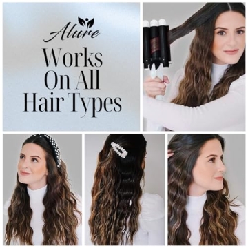 Alure 3-Barrel Curling Iron for Perfect Waves and Curls