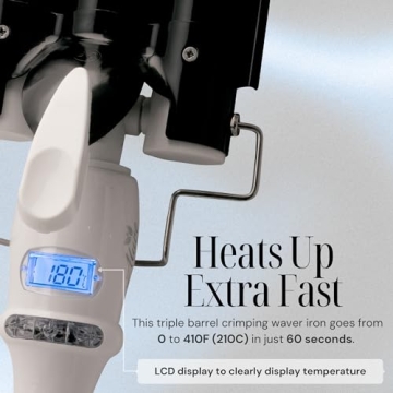 Alure 3-Barrel Curling Iron for Perfect Waves and Curls