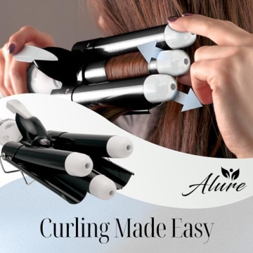 Alure 3-Barrel Curling Iron for Perfect Waves and Curls