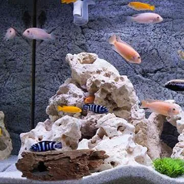 Lizard, Snake or Reptile Hide. XL Large 14" Hollow Log for Aquarium or Fish Tank. Bearded Dragon or Gecko Tank Accessories. Natural Looking Basking Platform, Shrimp or Betta Fish Hideout