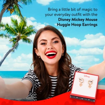 Charming Disney Mickey Mouse Earrings in Gift Box
