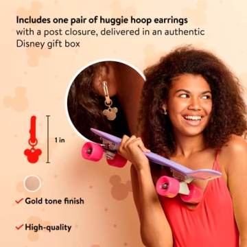 Charming Disney Mickey Mouse Earrings in Gift Box
