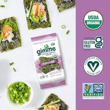 Gimme Seaweed Teriyaki 20 Count Organic Snack Sheets