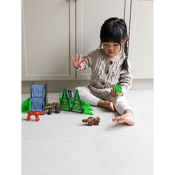 MAGNA-TILES Forest Animals 25-Piece Magnetic Construction Set