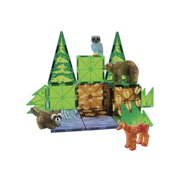 MAGNA-TILES Forest Animals 25-Piece Magnetic Construction Set